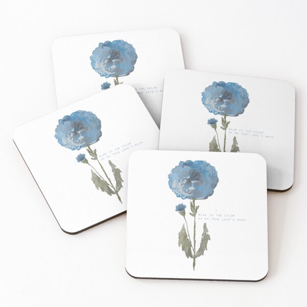 Item preview, Blue hair flower nonsensical designed and sold by Kara Draws.