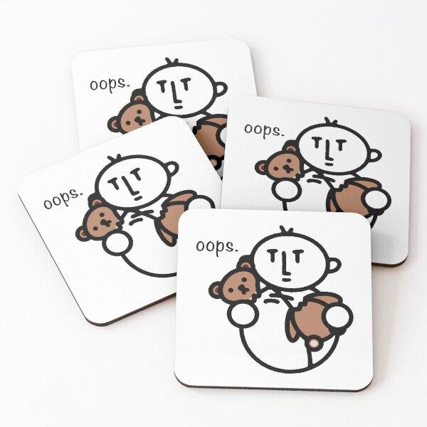 Item preview, judgemental baby - broken teddy bear - oops. designed and sold by Jasmine Froley.