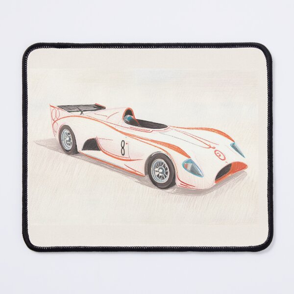 Item preview, White Race Car sketch #8 designed and sold by cosmosadventure.