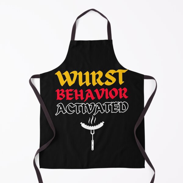 Item preview, Wurst Behavior Activated Funny Bratwurst Lover Beer Festival designed and sold by SharpThreadZ.