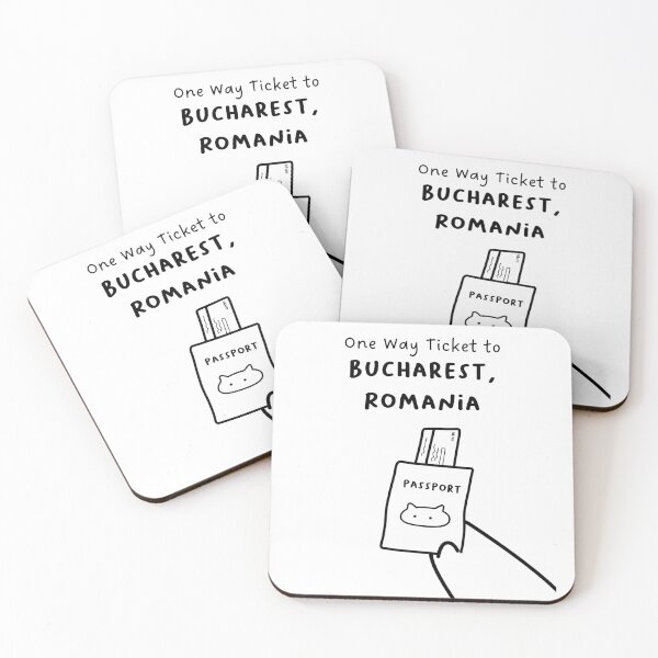 Item preview, "One Way Ticket to Bucharest, Romania" | Travel, Vacation designed and sold by RM-Journey.