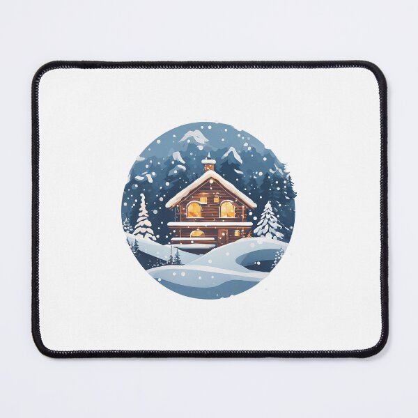 Item preview, Snowy Cabin Logo, funny, gifts, merry, time, winter, designed and sold by Ewelina Niemiec.
