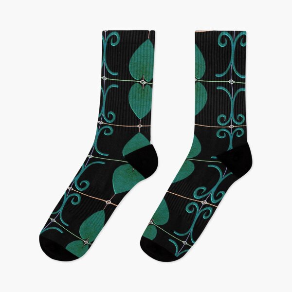 Item preview, Beautiful Emerald Green Hearts Swirls Hand Drawn Gold Black designed and sold by Victoria Rose.