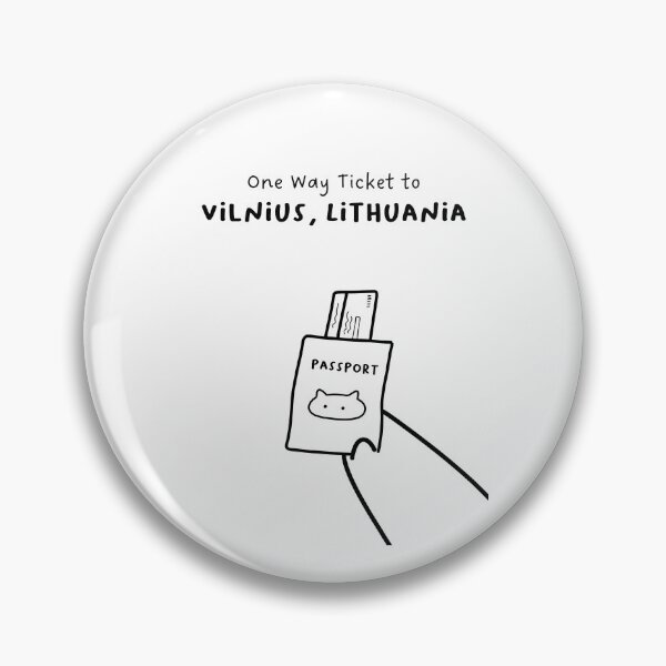 Item preview, "One Way Ticket to Vilnius, Lithuania" | Travel, Vacation designed and sold by RM-Journey.
