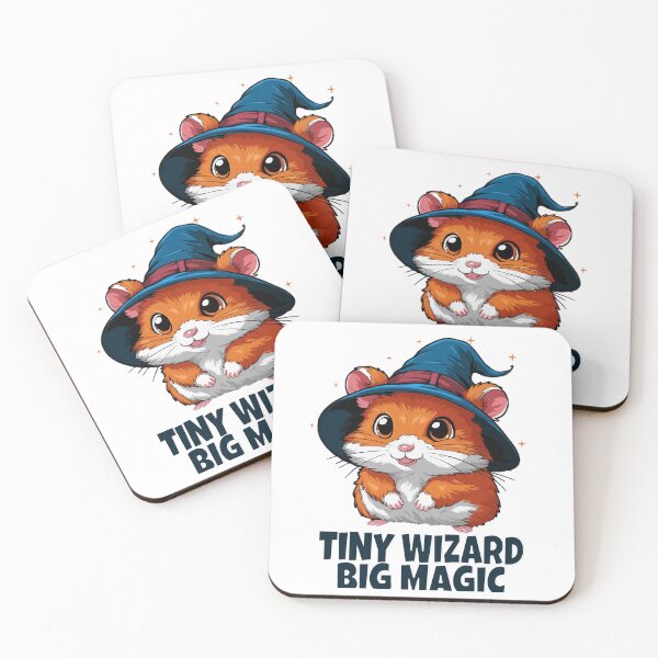 Item preview, Cute Hamster in Wizard Hat - Funny Halloween designed and sold by The Real Life Symphony.
