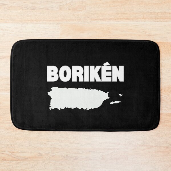 Item preview, Borikén island in white - pocket design minimalist designed and sold by DesignCollectiv.