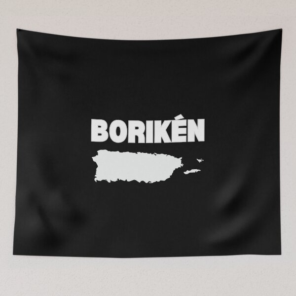 Item preview, Borikén island in white - pocket design minimalist designed and sold by DesignCollectiv.