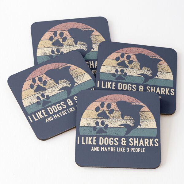 Item preview, Funny Dogs Sharks Lover Retro Vintage designed and sold by engsasa.