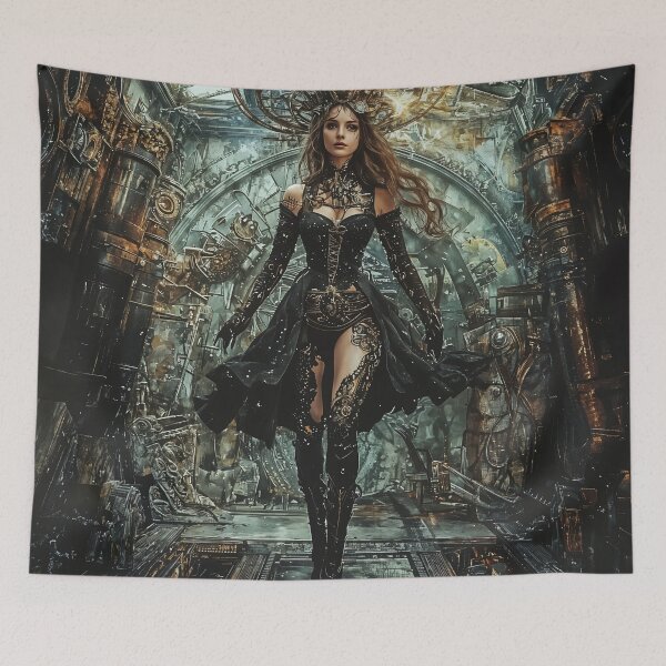 Item preview, Cybernetic Elegance: A Fusion of Humanity and Machine designed and sold by oanaunciuleanu.