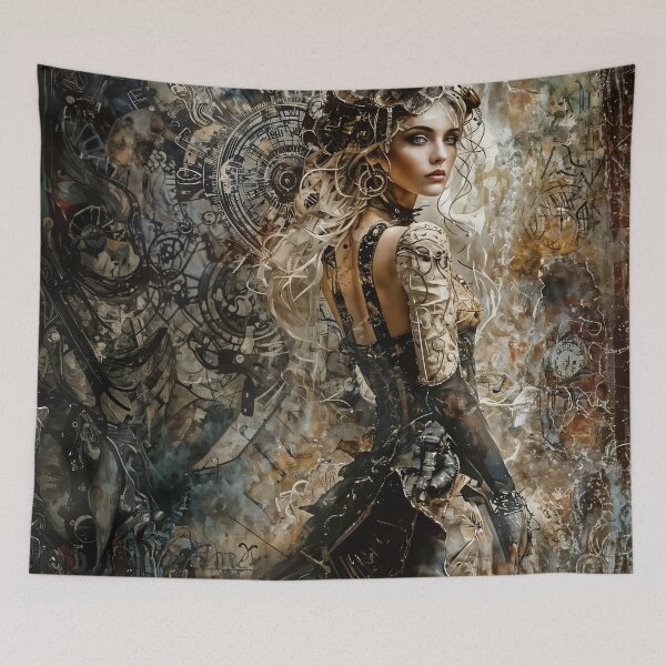 Item preview, Cybernetic Elegance: A Fusion of Humanity and Machine designed and sold by oanaunciuleanu.