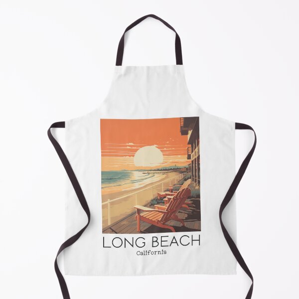 Item preview, A Vintage Travel Illustration of Long Beach - California - US designed and sold by GoodOldVintage.
