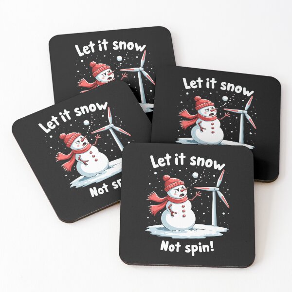 Item preview, Stop Wind Turbines - Let it Snow, Not Spin designed and sold by HandicraftArt.
