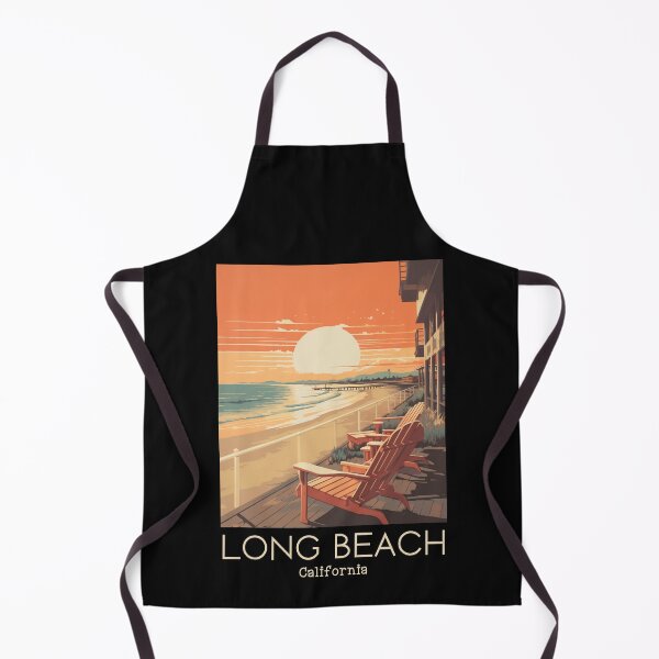 Item preview, A Vintage Travel Illustration of Long Beach - California - US designed and sold by GoodOldVintage.
