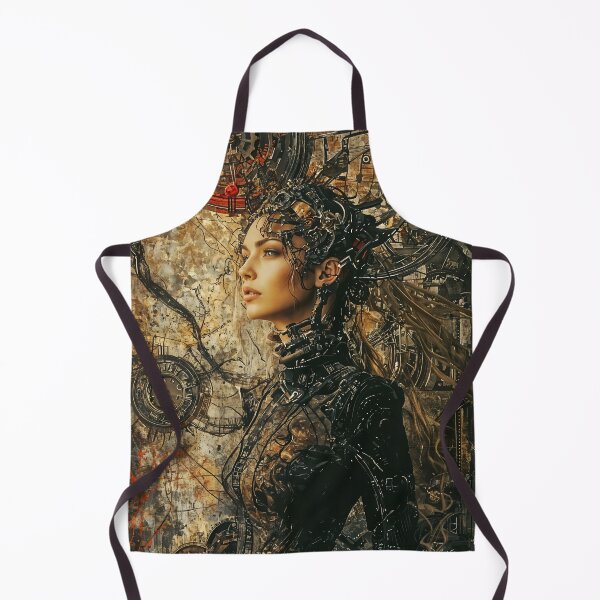Item preview, Cybernetic Elegance: A Fusion of Humanity and Machine designed and sold by oanaunciuleanu.