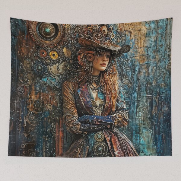 Item preview, Cybernetic Elegance: A Fusion of Humanity and Machine designed and sold by oanaunciuleanu.
