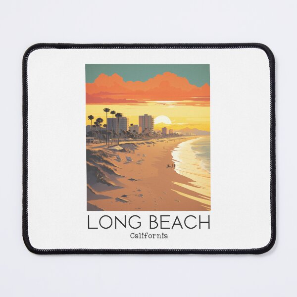 Item preview, A Vintage Travel Illustration of Long Beach - California - US  designed and sold by GoodOldVintage.