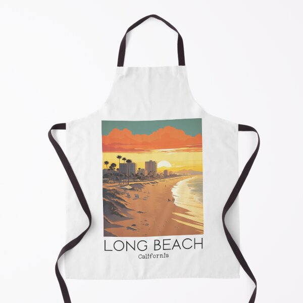 Item preview, A Vintage Travel Illustration of Long Beach - California - US designed and sold by GoodOldVintage.