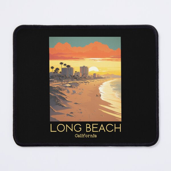 Item preview, A Vintage Travel Illustration of Long Beach - California - US  designed and sold by GoodOldVintage.