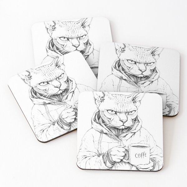 Item preview, Caffeine & Cats: An Illustrated Journey designed and sold by Pujo Design.