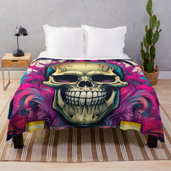 Item preview, Graffiti Tropical Skull designed and sold by MatrixTattoo.