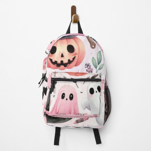 Item preview, Pinkoween Pink Halloween Cute Retro Ghosts And Pumpkins designed and sold by elynne9.