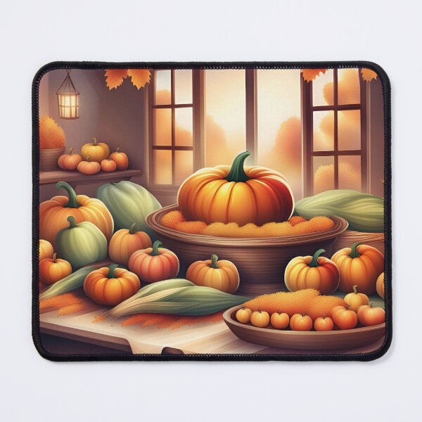 Item preview, Fall Harvest Pumpkin and Corn Table Scene designed and sold by Sticker-Tree.