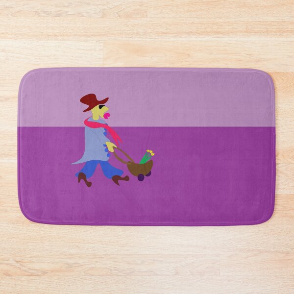Item preview, Man with flowers in a trolley on wheels designed and sold by shrewdmovenet.