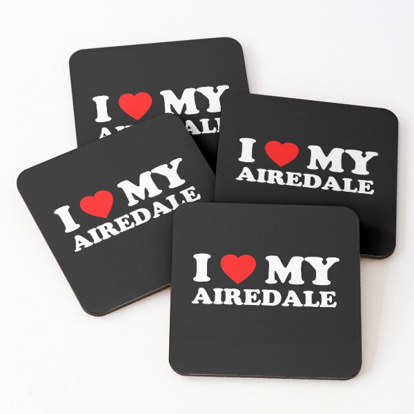 Item preview, I Love My Airedale Heart Dog Gift designed and sold by Guarddogdrive.