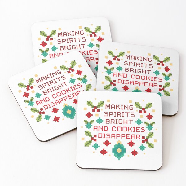 Item preview, Cookies Festive Christmas Making Spirits Bright and Cookies Disappear designed and sold by shuttermarket.