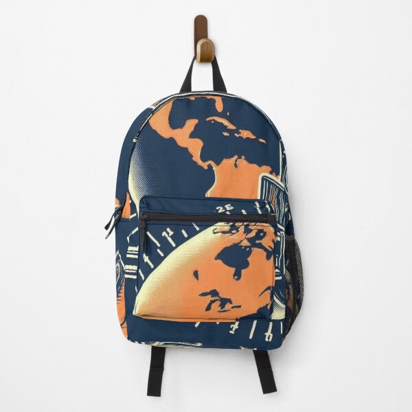 Item preview, Forklift against the backdrop of the globe designed and sold by RetroNibylander.