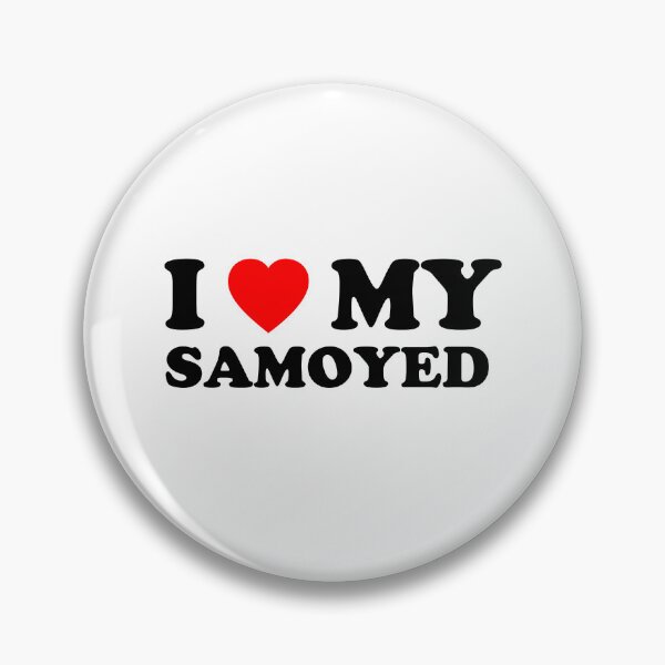 Item preview, I Love My Samoyed Heart Dog Gift designed and sold by Guarddogdrive.