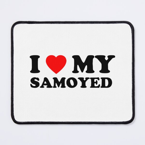 Item preview, I Love My Samoyed Heart Dog Gift designed and sold by Guarddogdrive.