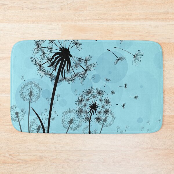 Item preview, Dandelions with Blue Background designed and sold by TurquoiseBird.