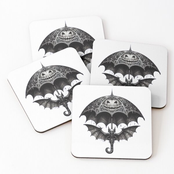 Item preview, umbrella with bat and pumpkin ,Halloween bat,Halloween  tattoo,Halloween Umbrella,halloween pumpkin designed and sold by Expressions-Sel.