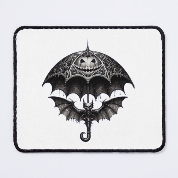 Item preview, umbrella with bat and pumpkin ,Halloween bat,Halloween tattoo,Halloween Umbrella,halloween pumpkin designed and sold by Expressions-Sel.