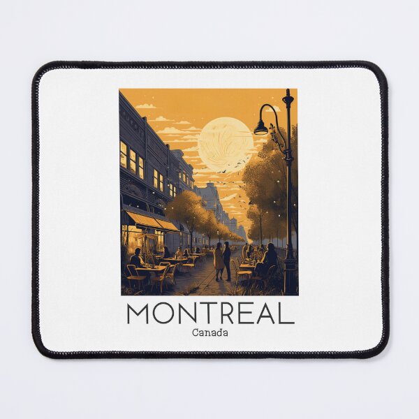 Aperçu de l'œuvre Une illustration de voyage vintage de Montréal - Canada créée et vendue par GoodOldVintage.