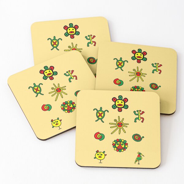 Item preview, Puerto Rico Taino Symbols Afro Boricua Colors Green Yellow Red Black designed and sold by byDarling.