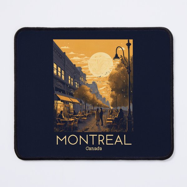 Aperçu de l'œuvre Une illustration de voyage vintage de Montréal - Canada créée et vendue par GoodOldVintage.