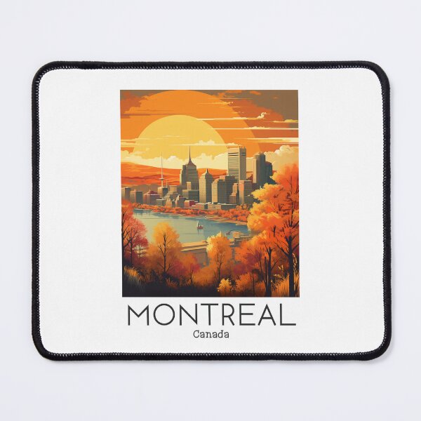 Aperçu de l'œuvre Une illustration de voyage vintage de Montréal - Canada créée et vendue par GoodOldVintage.