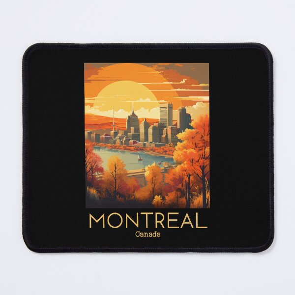 Aperçu de l'œuvre Une illustration de voyage vintage de Montréal - Canada créée et vendue par GoodOldVintage.