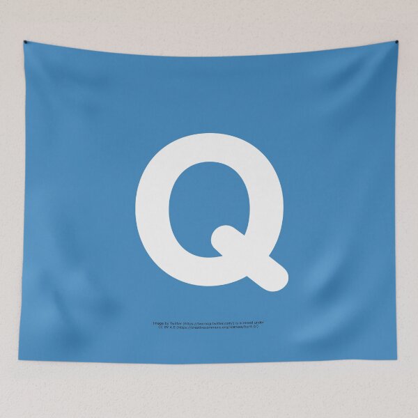 Item preview, Letter Q Emoji designed and sold by VeryRandomShop.