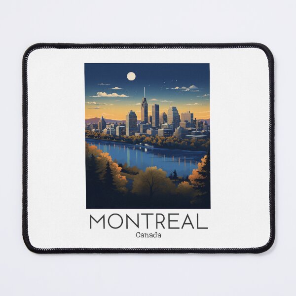 Aperçu de l'œuvre Une illustration de voyage vintage de Montréal - Canada créée et vendue par GoodOldVintage.