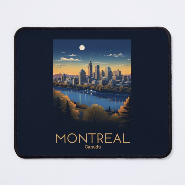 Aperçu de l'œuvre Une illustration de voyage vintage de Montréal - Canada créée et vendue par GoodOldVintage.