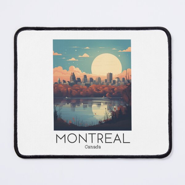 Aperçu de l'œuvre Une illustration de voyage vintage de Montréal - Canada créée et vendue par GoodOldVintage.
