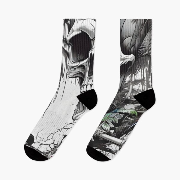 Item preview, Tropical Skater Skull designed and sold by MatrixTattoo.
