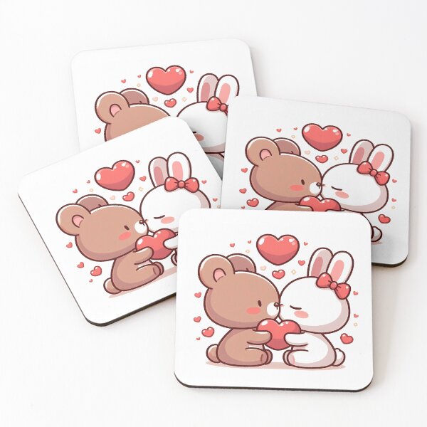 Item preview, Bear & Bunny Love designed and sold by Pixel-Lift.