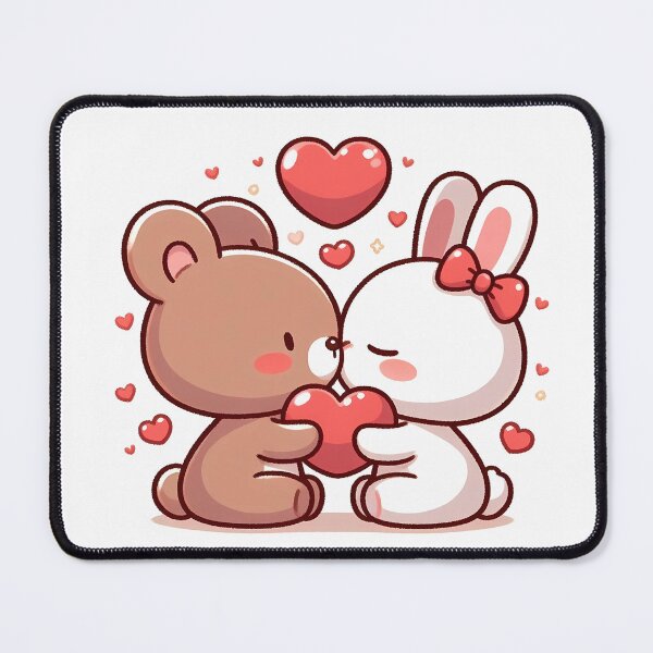 Item preview, Bear & Bunny Love designed and sold by Pixel-Lift.