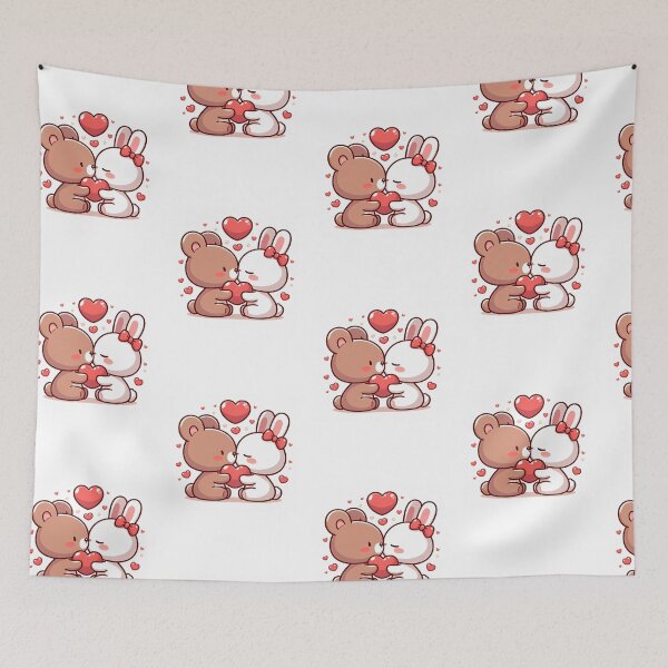 Item preview, Bear & Bunny Love designed and sold by Pixel-Lift.