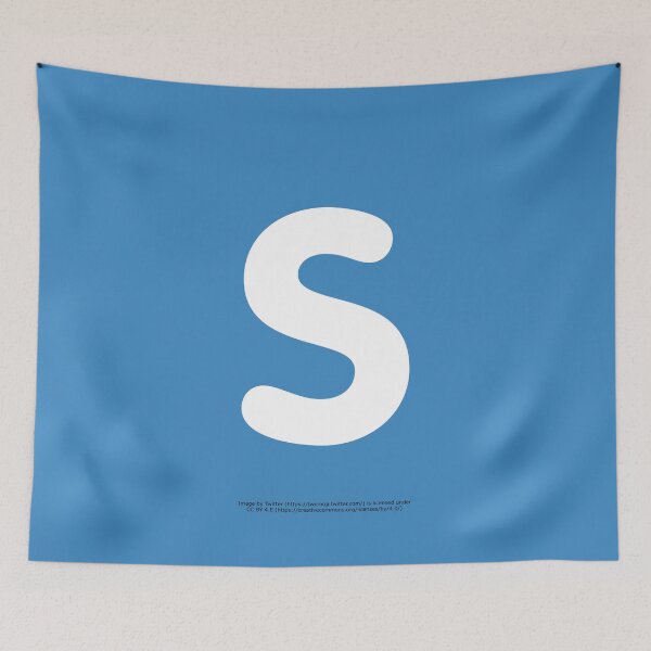 Item preview, Letter S Emoji designed and sold by VeryRandomShop.