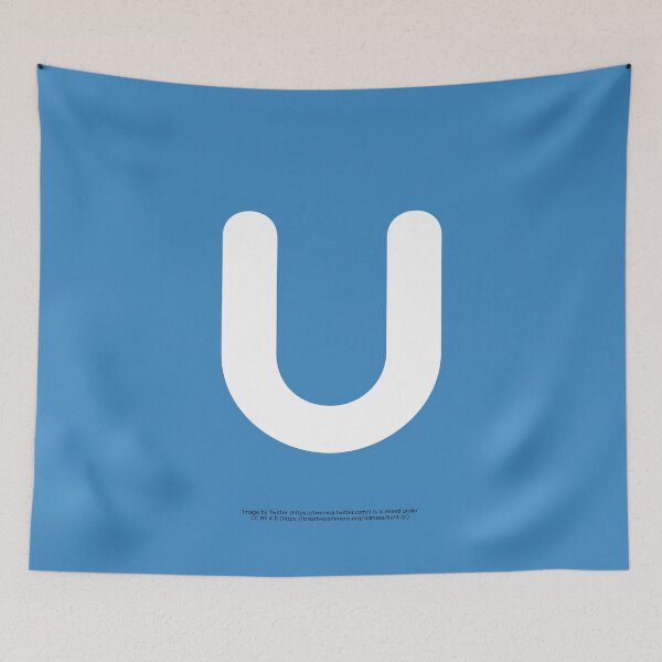 Item preview, Letter U Emoji designed and sold by VeryRandomShop.